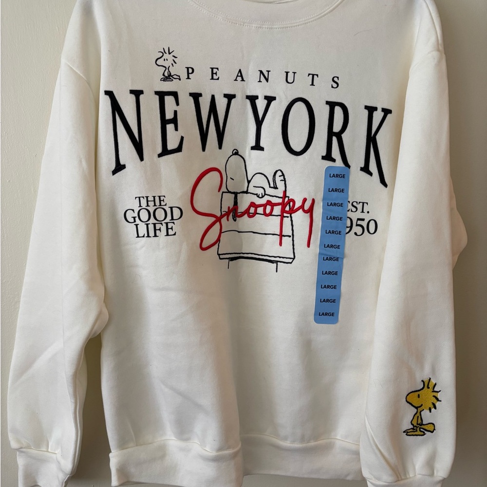 Peanuts Snoopy White Sweater